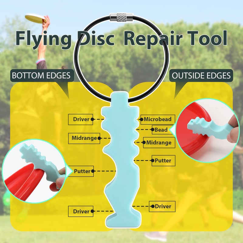 Ceoighe Repair Tool for Disc Golf  Flying Disc Maintenance Tools  Outdoor Sports Backpack Accessory for Outdoor Sports Training Competitions Scratch Stains Repair Accessory - Image 2